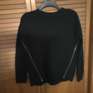 J crew front zip wool sweater. Dry cleaned once,